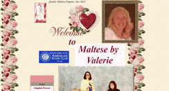 Desktop Screenshot of maltesebyvalerie.com